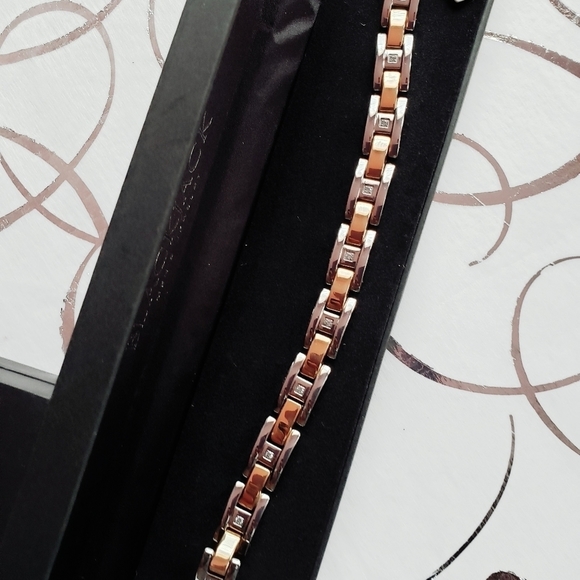 Blackjack Stainless Men's Steel CZ Bracelet - Picture 8 of 8